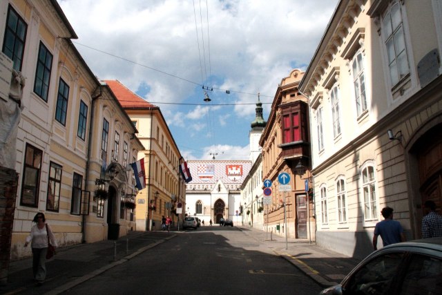 De middeleeuwse binnenstad van Zagreb