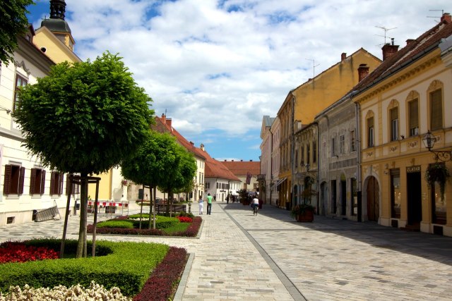 Het aangename stadje Varaždin in het noorden