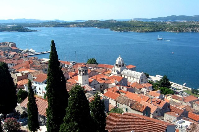 De middeleeuwse binnenstad van Šibenik